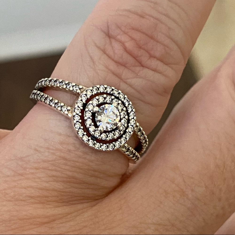 Authentic Pandora Double Halo size 56